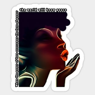 Power or Love Sticker